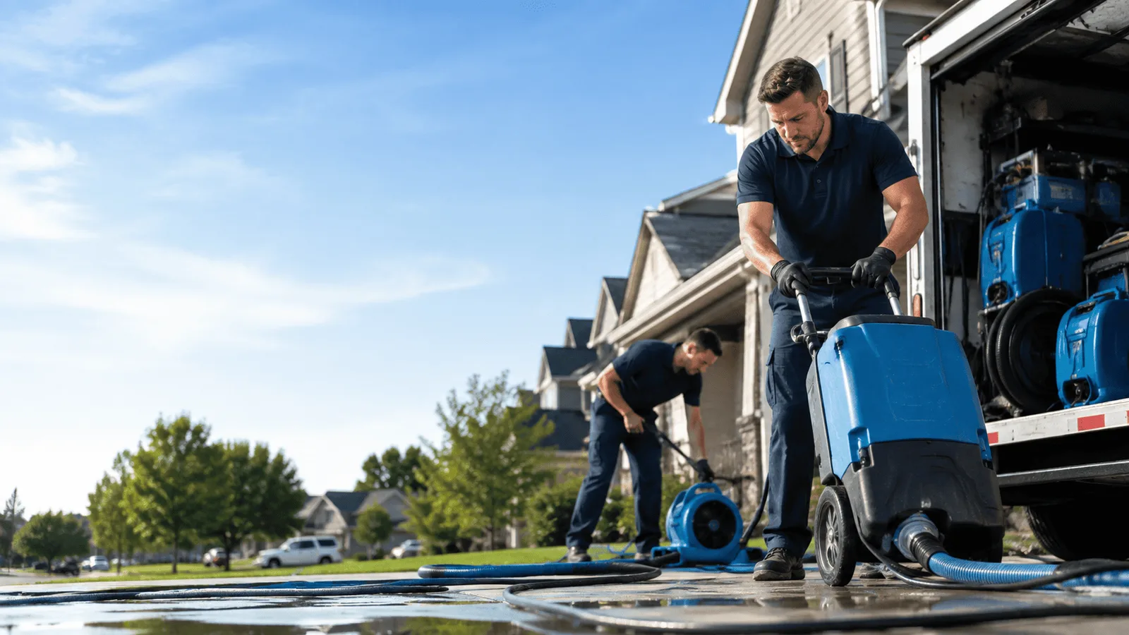 Dehumidification being performed in East Liverpool, OH